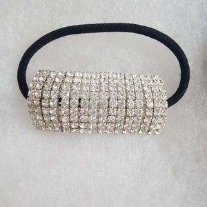 Rhinestone ponytail holder